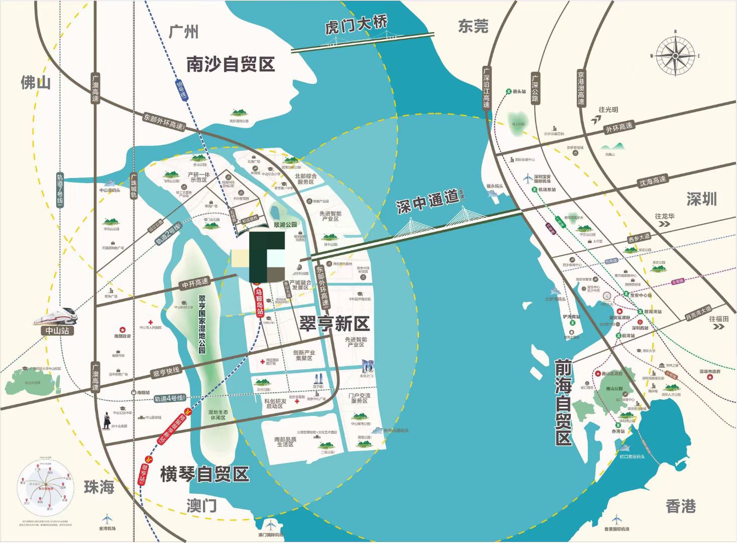 航母级地标中心【湾区壹号】深中通道马鞍岛1.7万一平(图8)