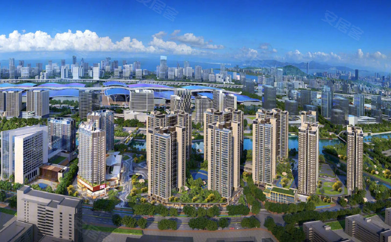 沙井红本房降1.4万一平【会展湾名座】近地铁口12栋花园(图4)