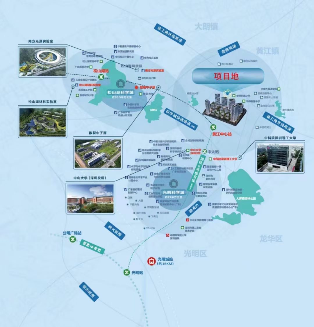 近光明中山大学【鹏湖天际】黄江花园房首付8万起(图2)